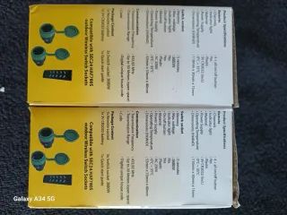 SEC 24 Mini Wireless Sockets con Mando