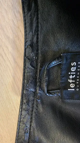 Cazadora polipiel Lefties XL/42 Negra