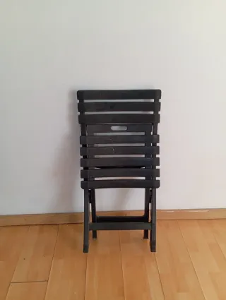 Sillas plegables de exterior negras