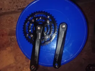 Suspensión y bielas bicicleta  Todo junto