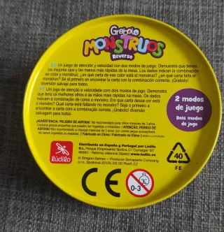 Juego de mesa Grabolo Monstruos Reverso