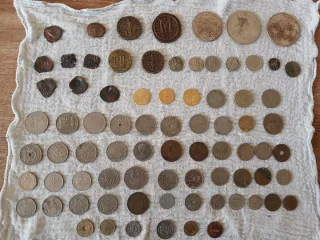 Lote monedas antiguas con error acuñación