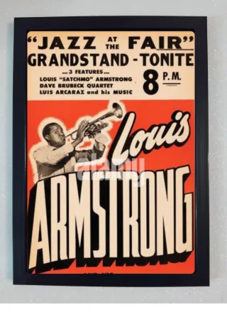 Quadro Louis Armstrong Jazz Fair