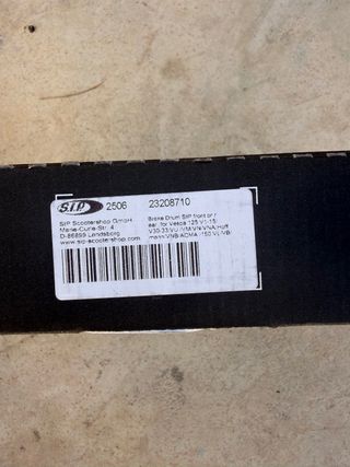 Tambor SIP Vespa 23208710 Negro