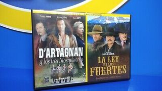 DVD con dos series D´ARTGNAN y los tres mosqueteros + La Ley de los Fuertes
