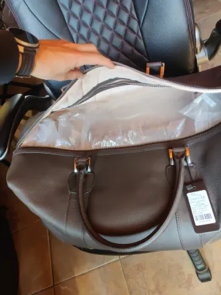 Jaguar Bolso de Viaje Cuero Marrón