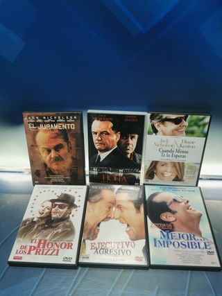 Lote 6 DVD peliculas JACK NICHOLSON-EL JURAMENTO-HOFFA-MEJOR...IMPOSIBLE-EJECUTIVO AGRESIVO y mas