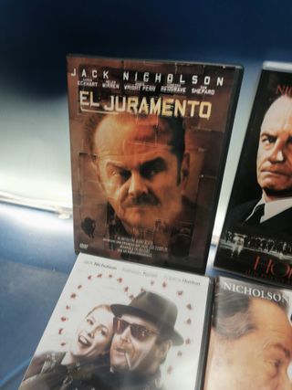 Lote 6 DVD peliculas JACK NICHOLSON-EL JURAMENTO-HOFFA-MEJOR...IMPOSIBLE-EJECUTIVO AGRESIVO y mas