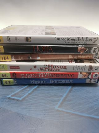 Lote 6 DVD peliculas JACK NICHOLSON-EL JURAMENTO-HOFFA-MEJOR...IMPOSIBLE-EJECUTIVO AGRESIVO y mas