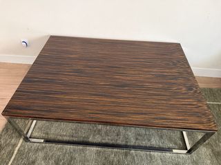 Mesa baja moderna madera y metal