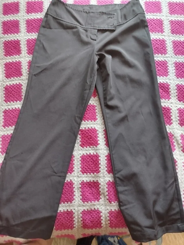 Pantalón de tela negro