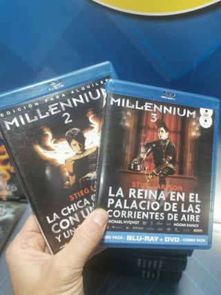 Trilogía Millennium Stieg Larsson + TRILOGIA MILLENNIUM peliculas blu ray y DVD