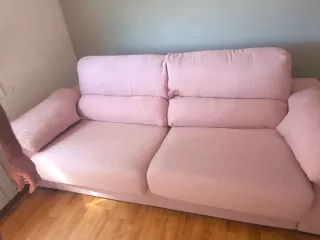 Urgente a recoger lunes o martes Sofá rosa de tela