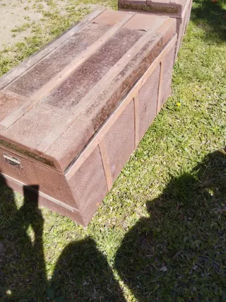 Baúl de madera para restaurar