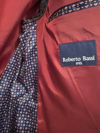 Americana Roberto Bassi Marrón/Gris