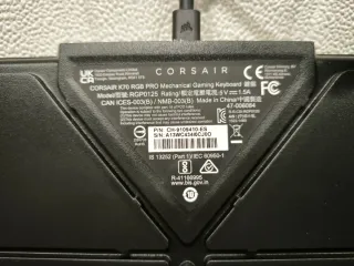 Teclado Gaming Corsair K70 RGB PRO Negro