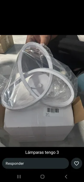 3 Lámparas LED Blancas