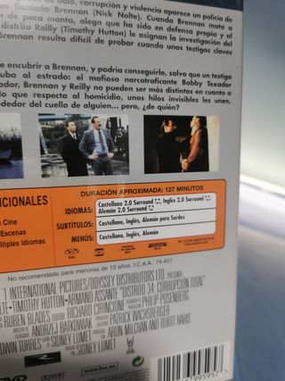 película DVD Distrito 34: Corrupción total , Nick nolte