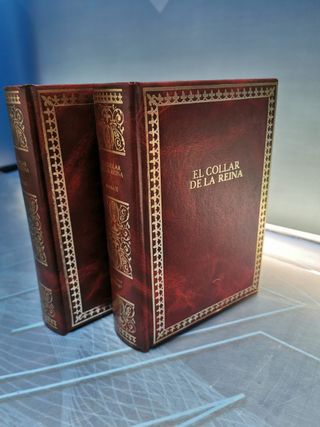 dos libros-EL COLLAR DE LA REINA. VÍCTOR HUGO. TOMO I Y II. DALMAU