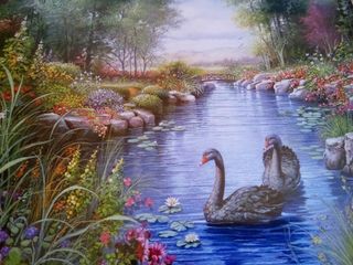Puzzle Castorland 1500 Piezas Cisnes Negros