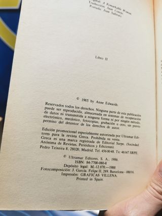 Libro biografía ,KATHARINE HEPBURN. POR ANNE EDWARDS. LIBRO II-1986