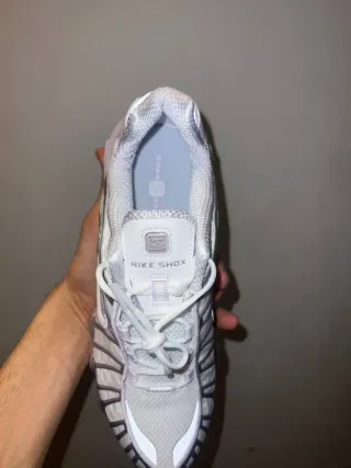 Nike Shox TL Argento Bianco