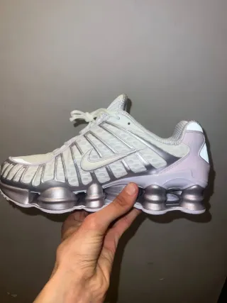 Nike Shox TL Argento Bianco