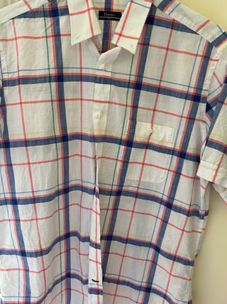 Camisa manga corta cuadros Dustin