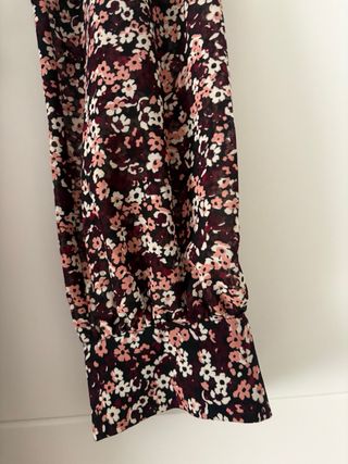 Vestido Michael Kors flores rosas y marrones