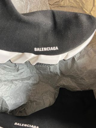 Balenciaga Speed sneakers negras y blancas