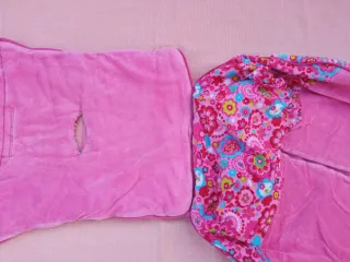 Saco tuc tuc rosa bebé invierno polar