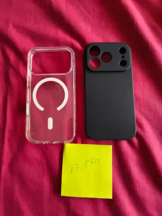 Fundas iPhone 17 Pro (Transparente y Negra)