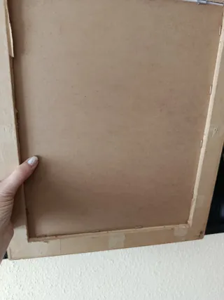 Cuadro Dorado Mujer y Gato