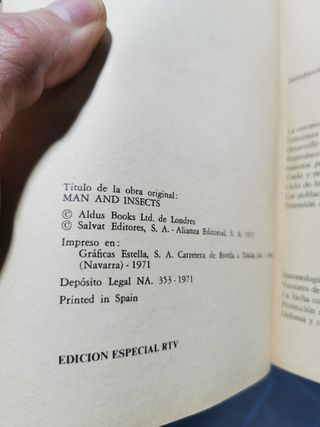 Libro EL MUNDO DE LOS INSECTOS , HUGH NEWMAN, SALVAT