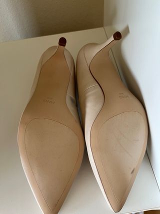 Zapatos Mango Nude Talla 38 Nuevos