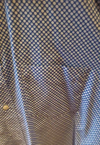 Camisa Massimo Dutti Hombre Azul/Blanco