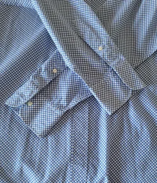 Camisa Massimo Dutti Hombre Azul/Blanco
