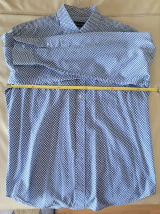 Camisa Massimo Dutti Hombre Azul/Blanco