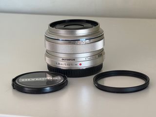 Objetivo Olympus M.Zuiko 17mm 1.8 Plateado