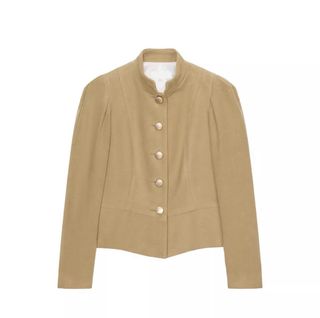 Chaqueta Zara Militar Beige Talla L