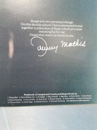 disco, LP ,vinilo, Johnny Mathis – The Mathis Collection: 40 Of My Favorite Songs-1977