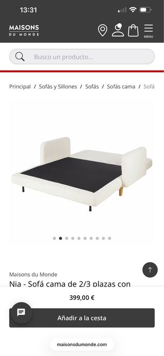 Sofá Cama 2 Plazas Nuevo! Precio original 399€