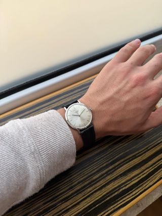 Reloj Longines Manual Plateado Vintage