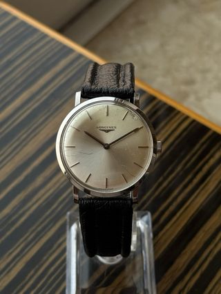 Reloj Longines Manual Plateado Vintage