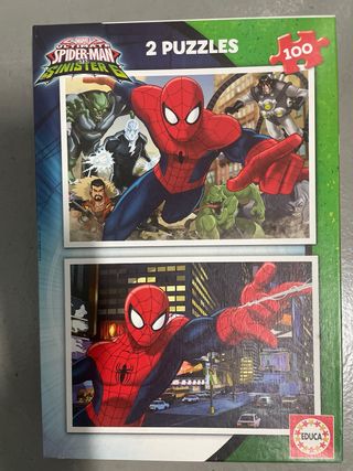 2 Puzzles Spiderman 100 piezas Educa