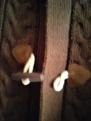 Chaqueta de punto marrón caballero