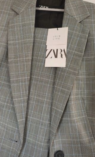 Traje Chaqueta Zara Gris