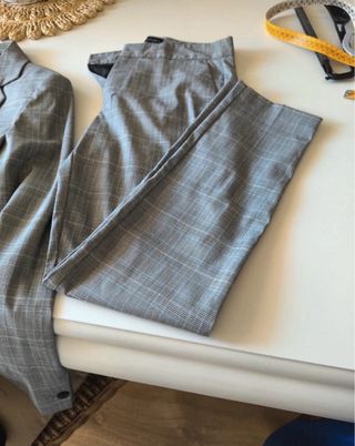 Traje Chaqueta Zara Gris