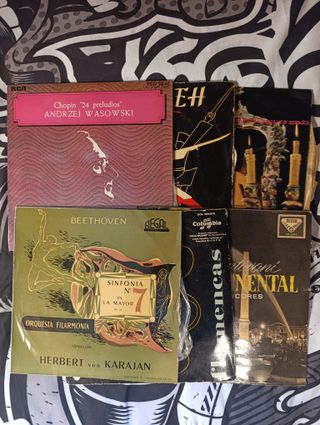 Lote 15 Vinilos Antiguos Clásicos Años 50-60