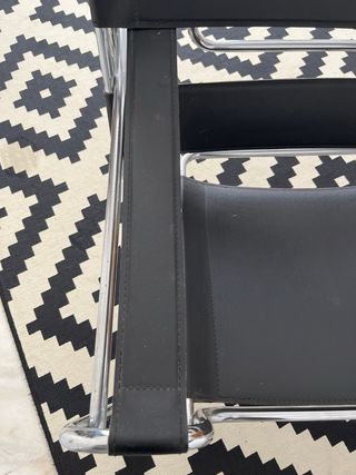 Sillón Wassily Cuero y Metal